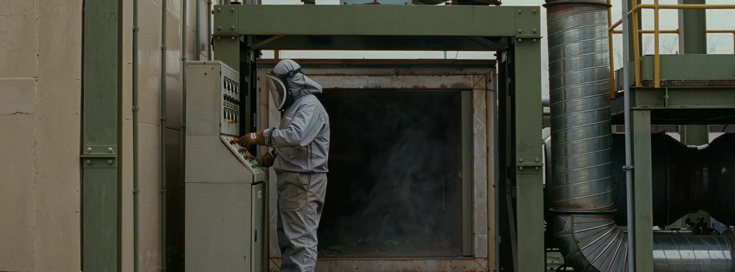 Waste being destroyed at a licensed facility
